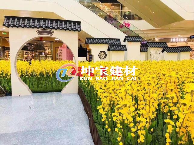 貴州六盤水萬達(dá)廣場(chǎng)墻垛子應(yīng)用了仿古一體瓦