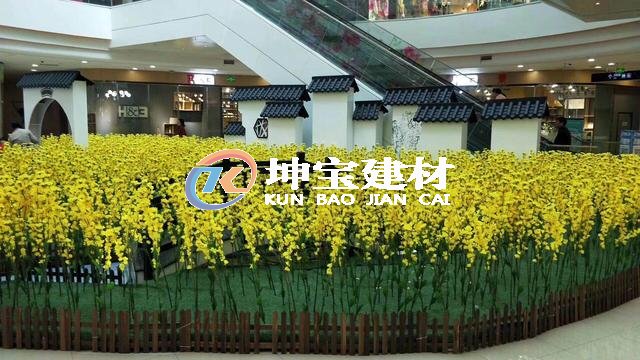 貴州六盤水萬達(dá)廣場(chǎng)墻垛子應(yīng)用了仿古一體瓦